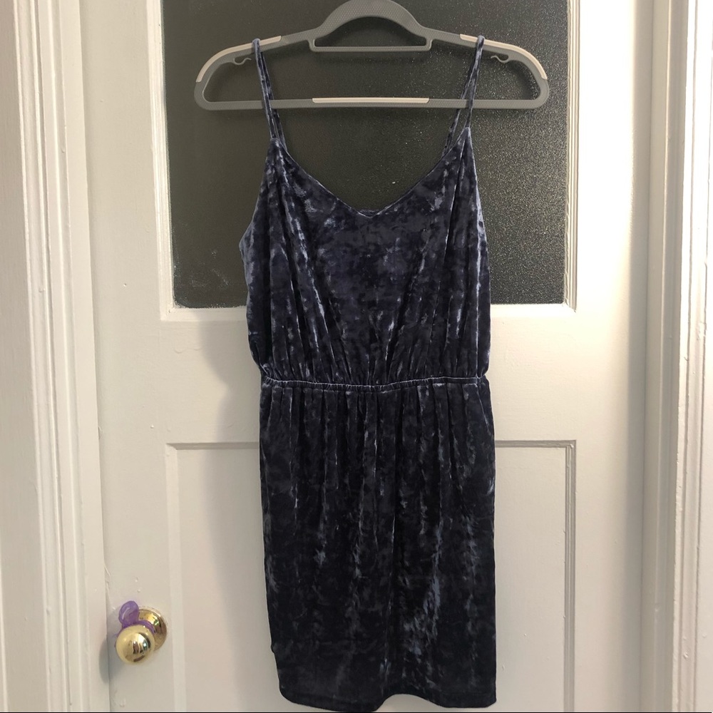 Velvet mini-dress
